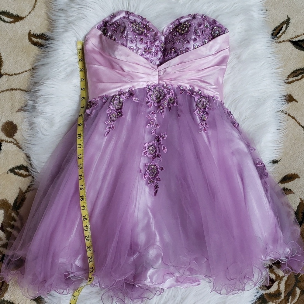 Beautiful strapless heart shaped neck line, royal purple 💜 - Picture 15 of 16